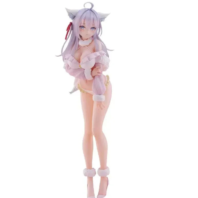 Ellie Fox with Cat Ears, Resin Model Figure Kit, Anime Theme, Unassembled and Unpainted