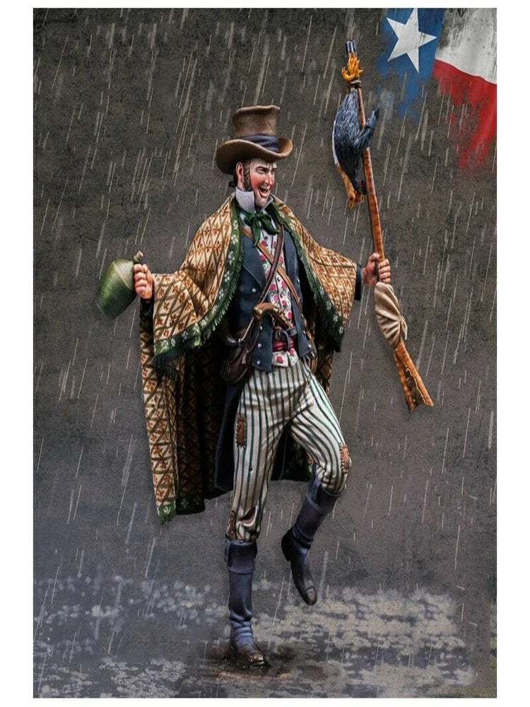 75mm American Civil War American Soldier, Resin Model Figure Kit, Unassembled and Unpainted
