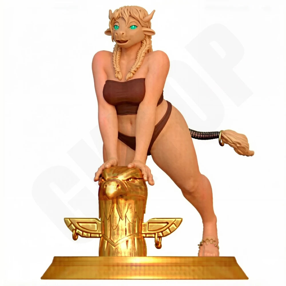 1/24 Minotaur Girl, Resin Model Figure Kit, Fantasy Theme, Unassembled and Unpainted
