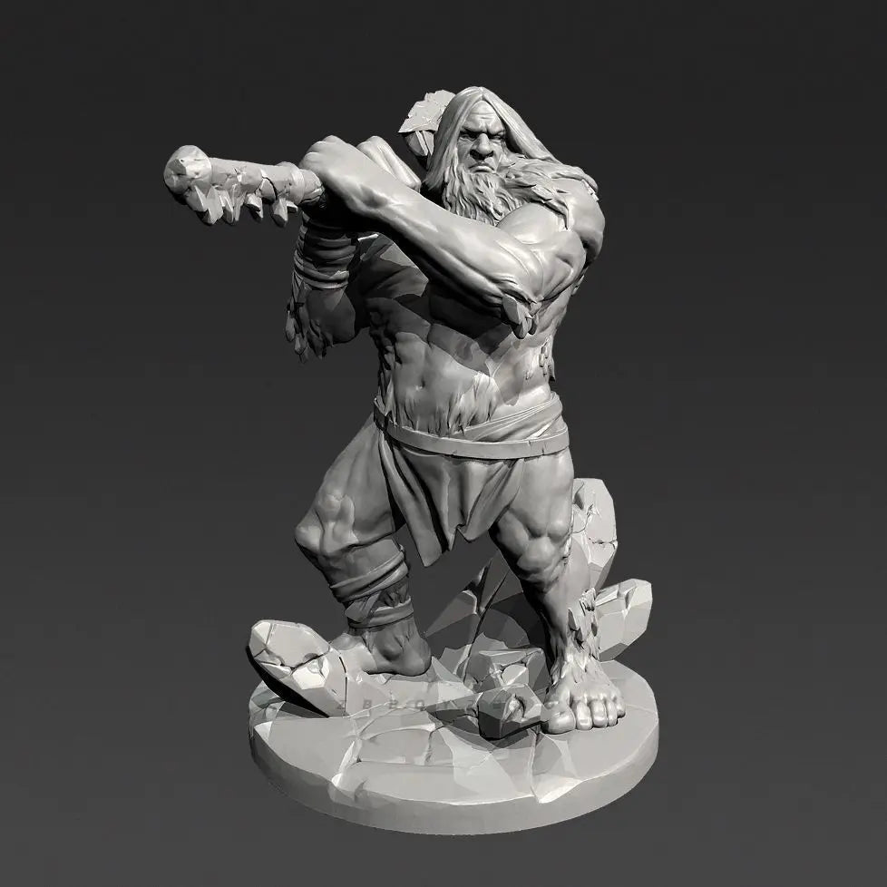 50mm Barbarian Warrior, 3 Figures, Resin Model Figure Kit, Fantasy Theme, Unassembled and Unpainted