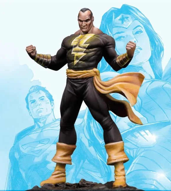 Superhero in Black & Gold, Resin Model Figure Kit, Anime Theme, Unassembled and Unpainted