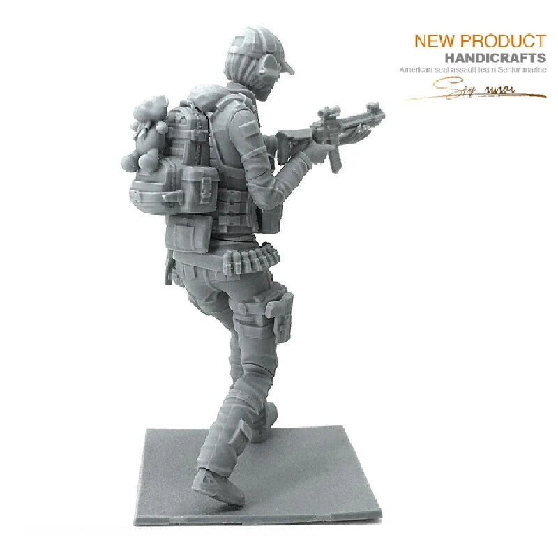 75mm Modern Navy SEAL Team, 2 Figures, Resin Model Figure Kit, Unassembled and Unpainted