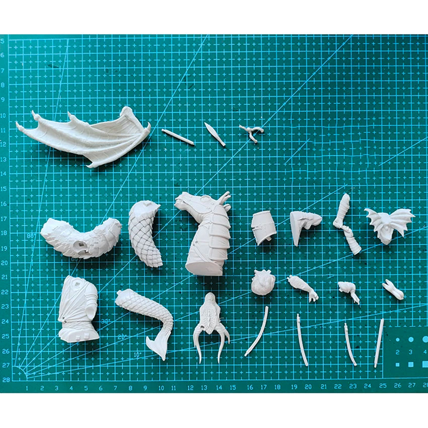 1/16 Demon with Wings, Resin Model Bust Kit, Fantasy Theme, Unassembled and Unpainted