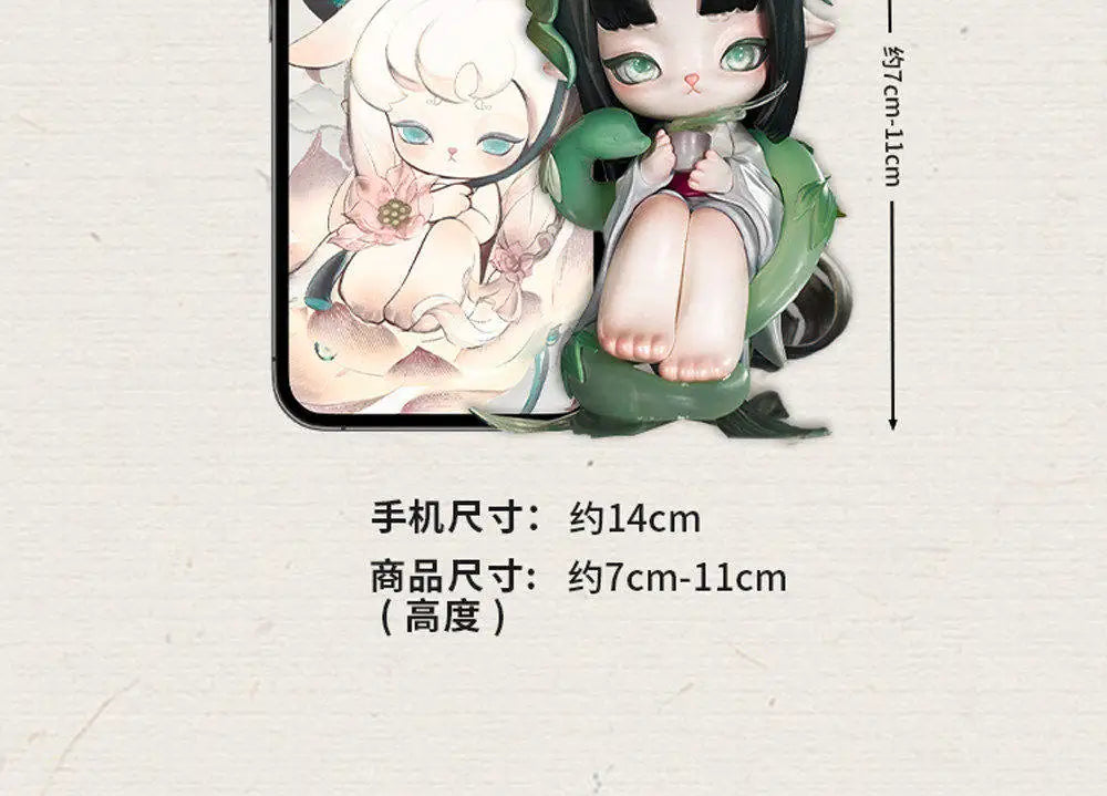 Seasonal Whisper Chibi, Resin Model Figure Kit, Anime Theme, Unassembled and Unpainted