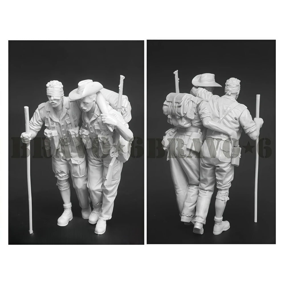 1/35 WWII Chindit Forces, 2 Figures, Resin Model Figure Kit, Unassembled and Unpainted