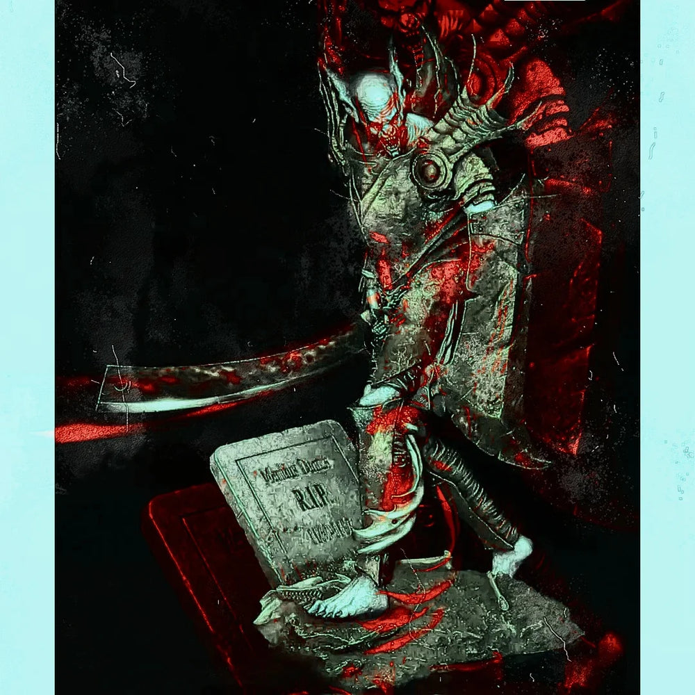 1/24 Horned Demon Reading Grimoire, Resin Model Figure Kit, Fantasy Theme, Unassembled and Unpainted