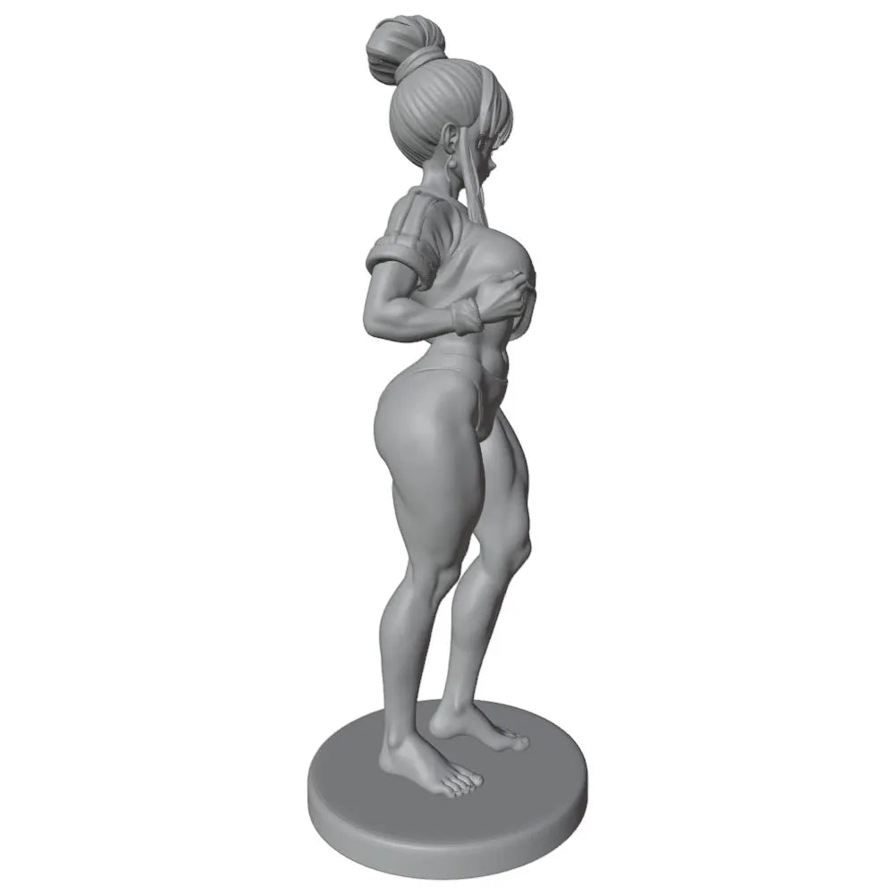 1/24 Anime Pin-up Female in Bodysuit Hand on Hip, Resin Model Figure Kit, Unassembled and Unpainted