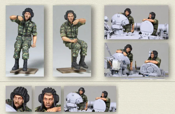 1/35 Modern Tactical Operator with Communications Team, 2 Figures, Resin Model Figure Kit, Unassembled and Unpainted