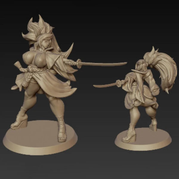 1/24 Samurai Warrior, Resin Model Figure Kit, Anime Theme, Unassembled and Unpainted