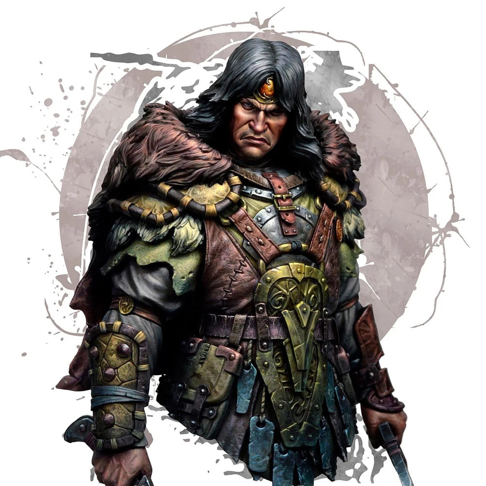 1/10 The Swordmaster, Resin Model Bust Kit, Fantasy Theme, Unassembled and Unpainted