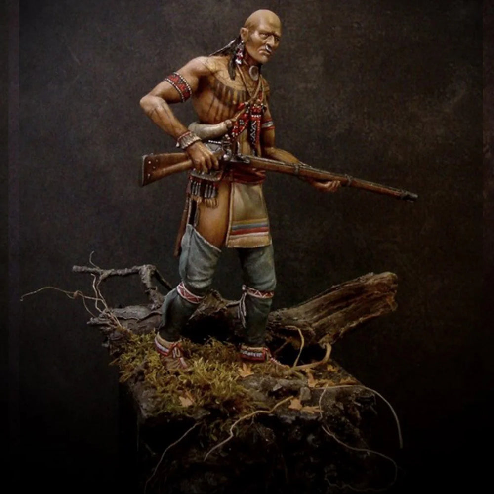 75mm Military Soldier, Resin Model Figure Kit, Military Theme, Unassembled and Unpainted