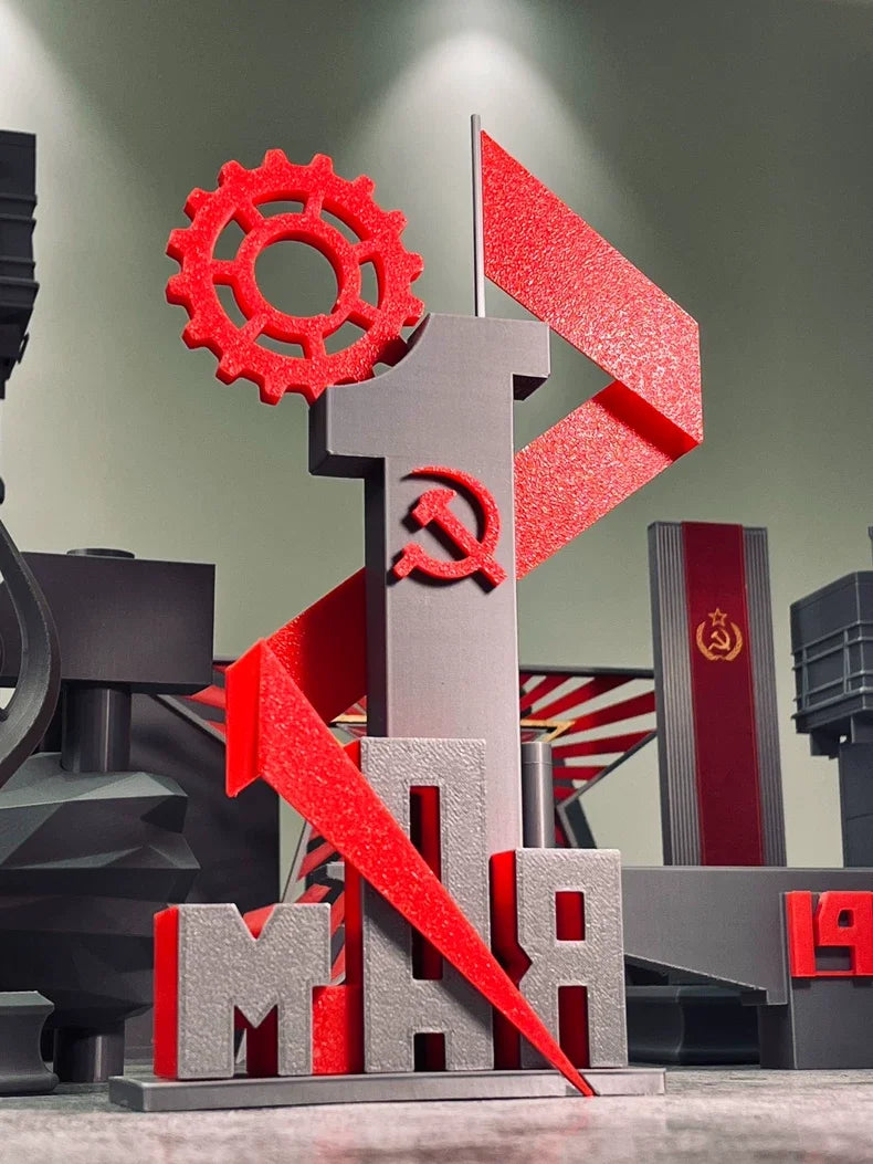 1/12 Cold War Soviet Workers' Day Monument, Resin Model Diorama Kit, Unassembled and Unpainted
