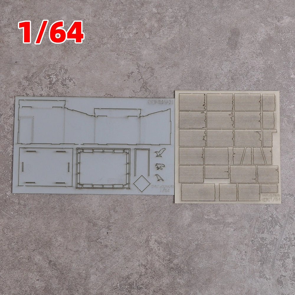 1/35 Rural Log Cabins, Resin Model Diorama Kit, Historical Theme, Unassembled and Unpainted