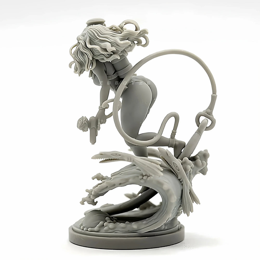 38mm Aquatic Sorceress, Resin Model Figure Kit, Fantasy Theme, Unassembled and Unpainted