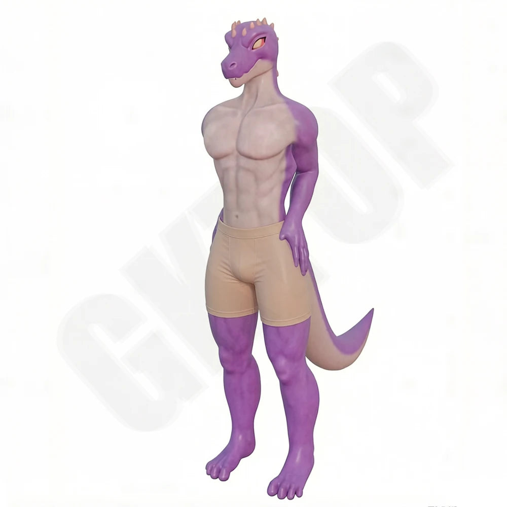 1/24 Lizard Humanoid, Resin Model Figure Kit, Fantasy Theme, Unassembled and Unpainted