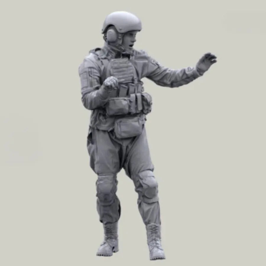 1/35 Modern Russian Tank Crew, Resin Model Figure Kit, Unassembled and Unpainted