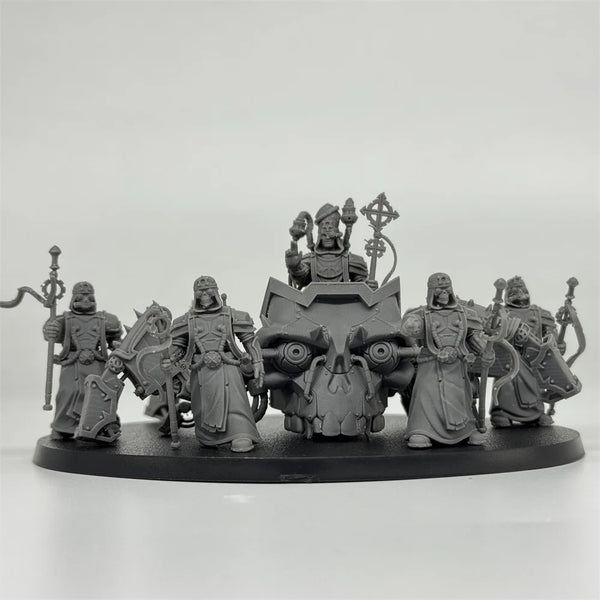 28mm Scavenger Lectern Walkers, 11 Figures, Resin Model Figure Kit, Sci-Fi Theme, Unassembled and Unpainted