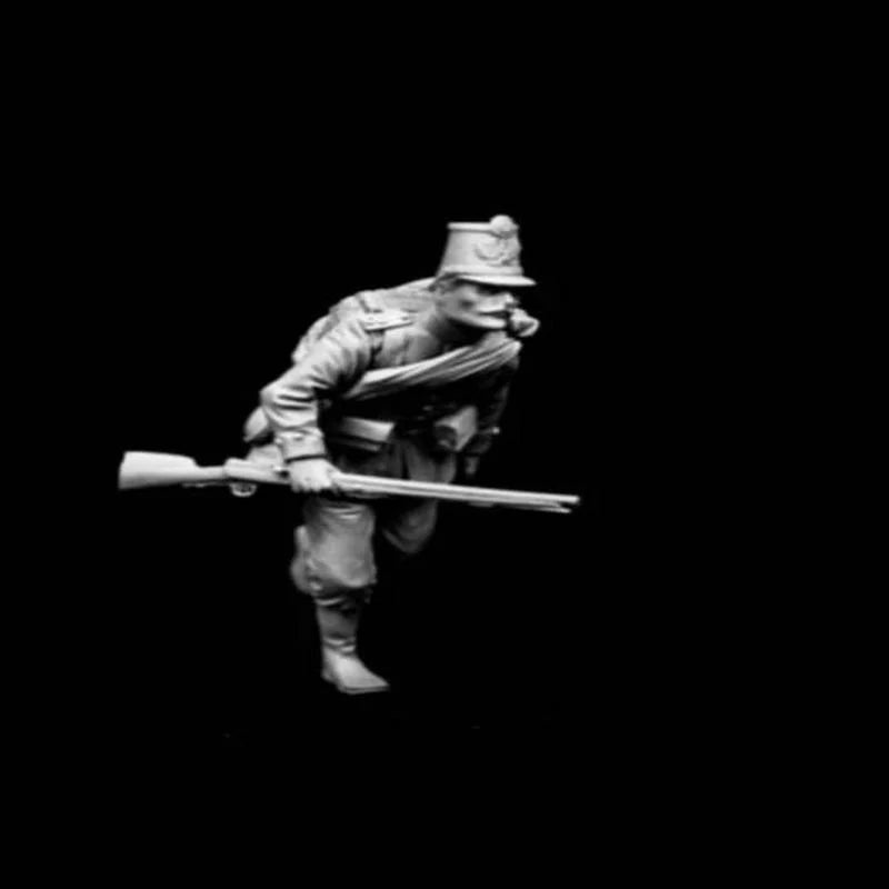 1/24 WWI British Infantry Bayonet Assault, Resin Model Figure Kit, Unassembled and Unpainted