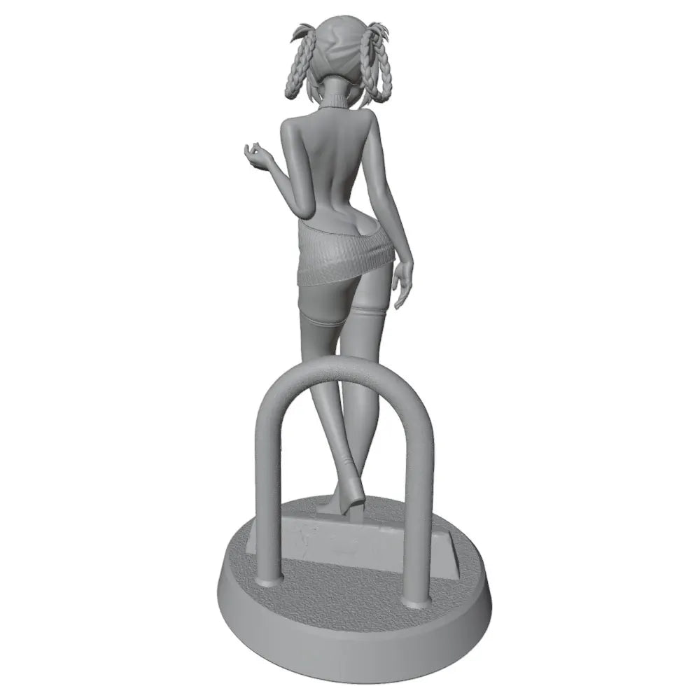1/24 Pinup Anime Girl, Resin Model Figure Kit, Unassembled and Unpainted