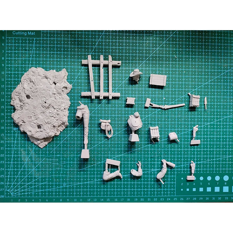 1/24 American Civil War Wild West Gunslinger, Resin Model Figure Kit, Unassembled and Unpainted