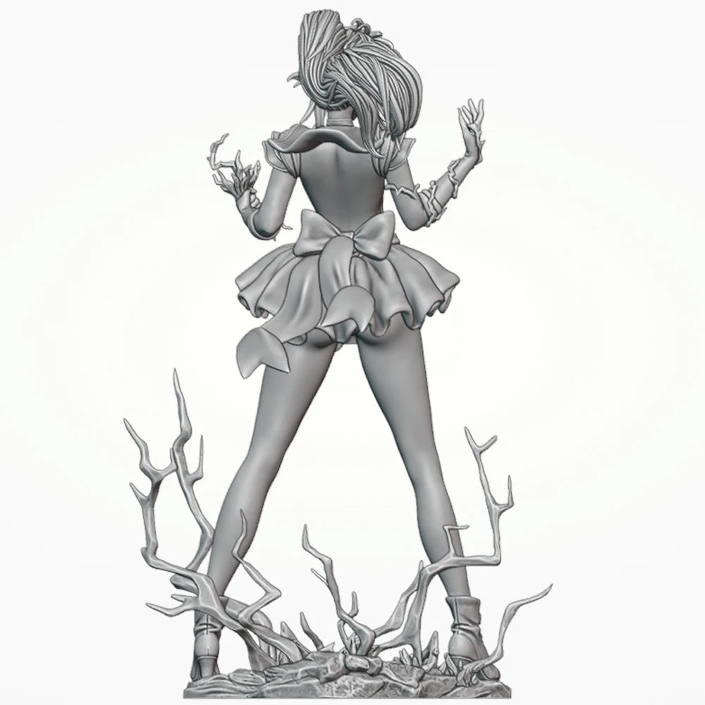 Warrior Sorceress, Resin Model Figure Kit, Anime Theme, Unassembled and Unpainted