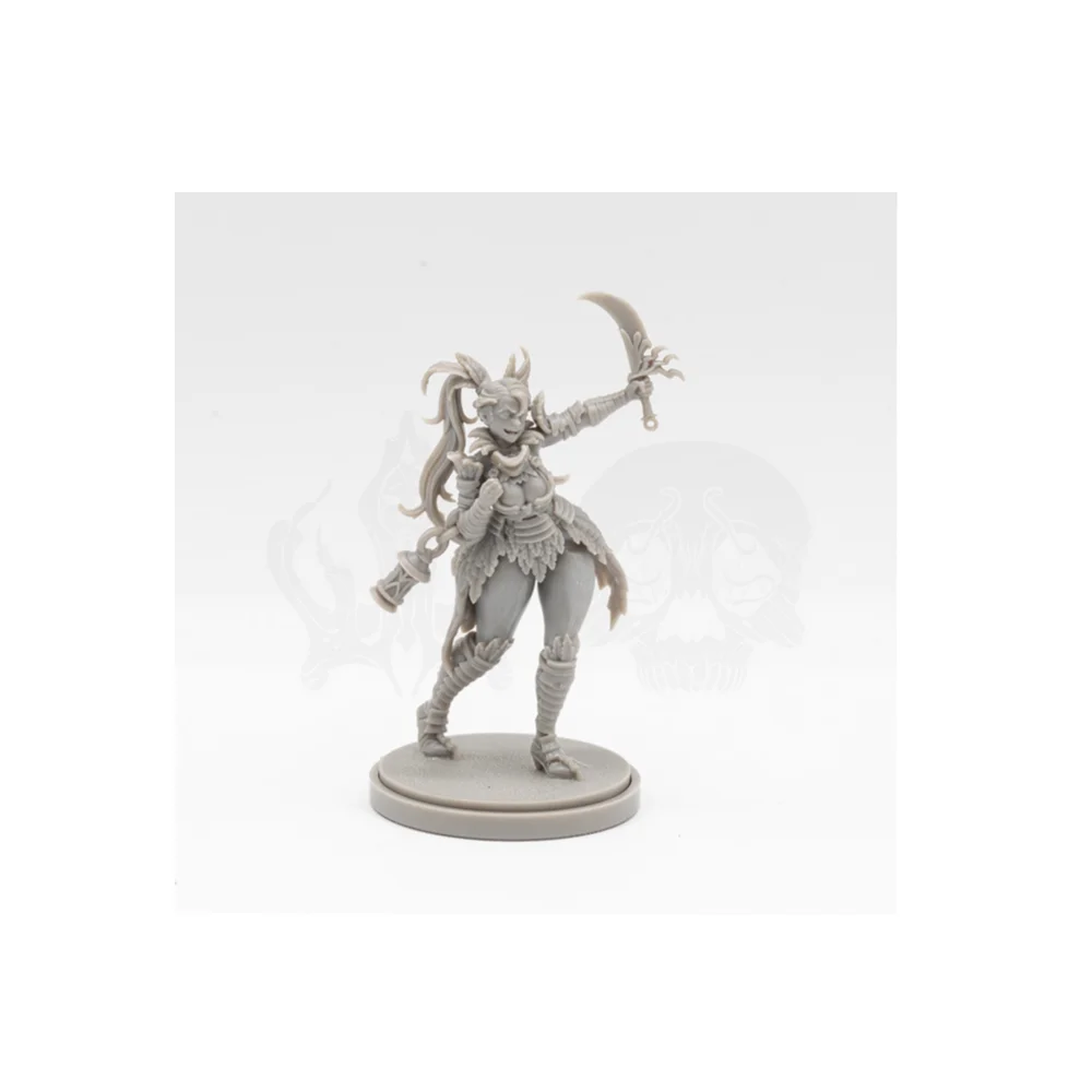 Demonic Undead Warrior, Resin Model Figure Kit, Fantasy Theme, Unassembled and Unpainted
