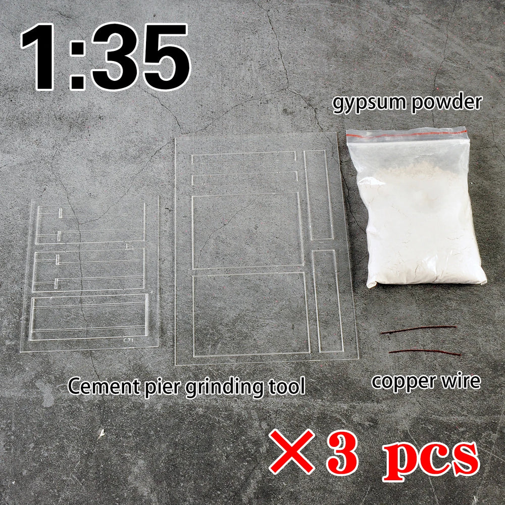 1/35 Modern Anti-Tank Roadblock & Barriers, Resin Model Diorama Kit, Unassembled and Unpainted