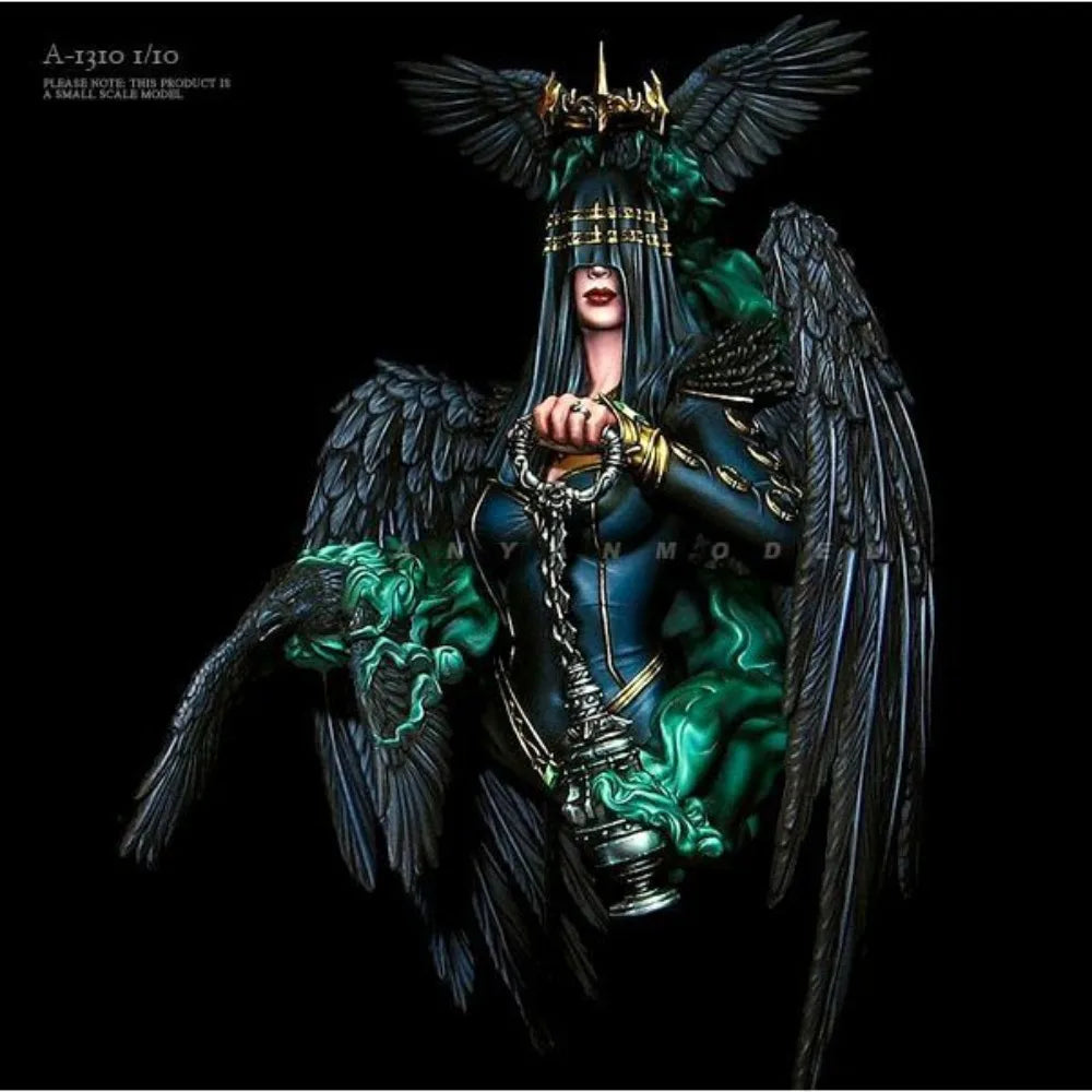 1/10 Raven Messenger, Resin Model Bust Kit, Fantasy Theme, Unassembled and Unpainted