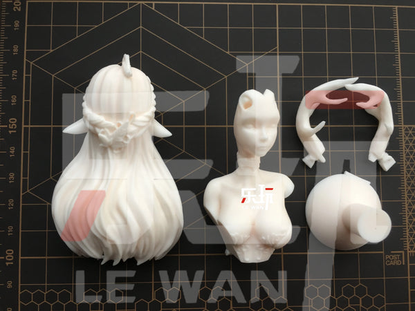 Forest Elf, Resin Model Bust Kit, Fantasy Theme, Unassembled and Unpainted