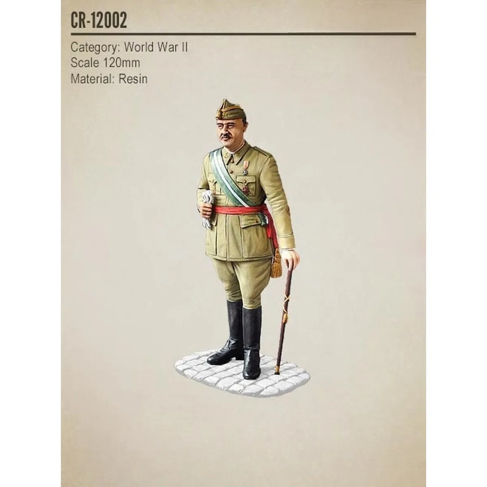 120mm WWI Spanish Officer, Resin Model Figure Kit, Unassembled and Unpainted