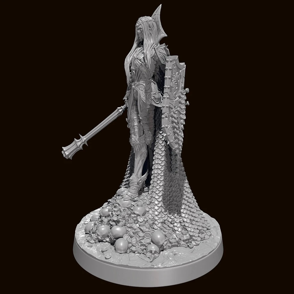 95mm Dark Fantasy Demon Dragon, Resin Model Figure Kit, Fantasy Theme, Unassembled and Unpainted