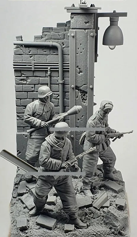 1/35 WWI Trench Combat, 5 Figures, Resin Model Diorama Kit, Unassembled and Unpainted