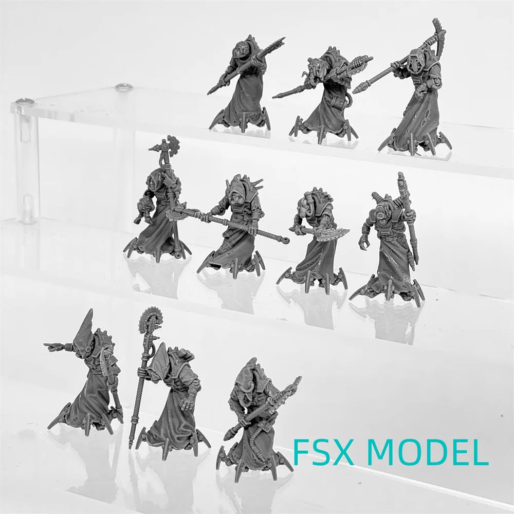 Scavenger Elders, 10 Figures, Resin Model Figure Kit, Fantasy Theme, Unassembled and Unpainted
