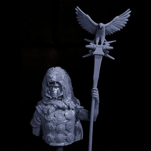Ancient Roman Soldier, Resin Model Bust Kit, Unassembled and Unpainted