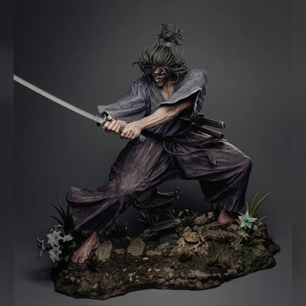 Samurai Miyamoto Musashi, Resin Model Figure Kit, Military Theme, Unassembled and Unpainted