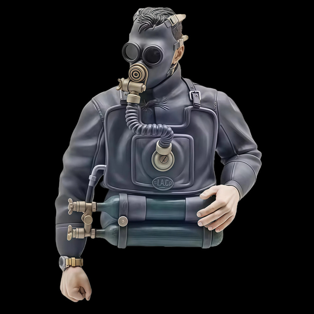 1/10 Submersible Operator, Resin Model Bust Kit, Sci-Fi Theme, Unassembled and Unpainted