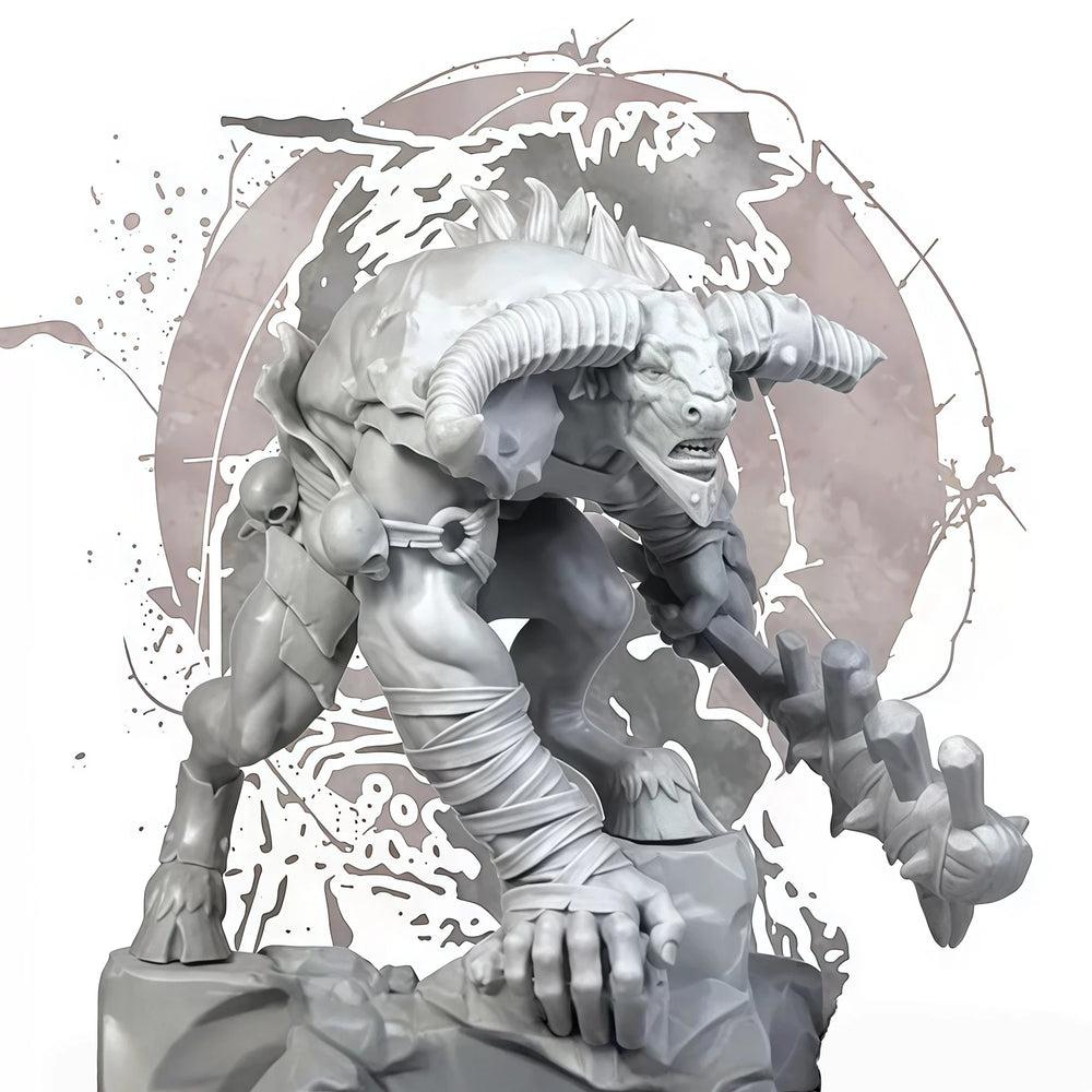 1/24 Tauren Beast Humanoid, Resin Model Figure Kit, Fantasy Theme, Unassembled and Unpainted