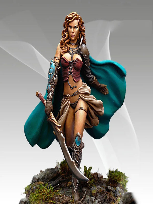 60mm Elven Warrior, Resin Model Figure Kit, Fantasy Theme, Unassembled and Unpainted