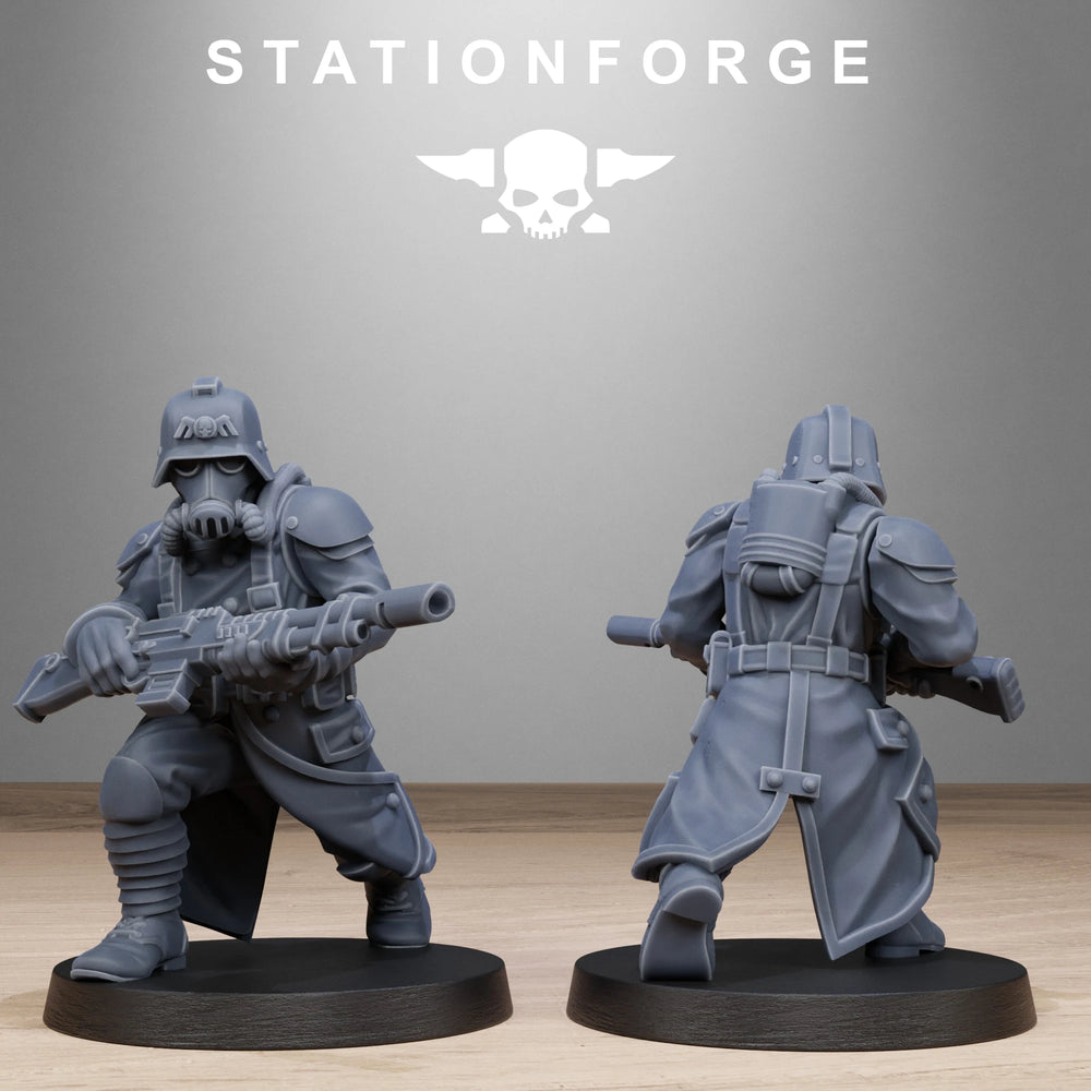 28mm Military Troops Squad, 10 Figures, Resin Model Figure Kit, Sci-Fi Theme, Unassembled and Unpainted