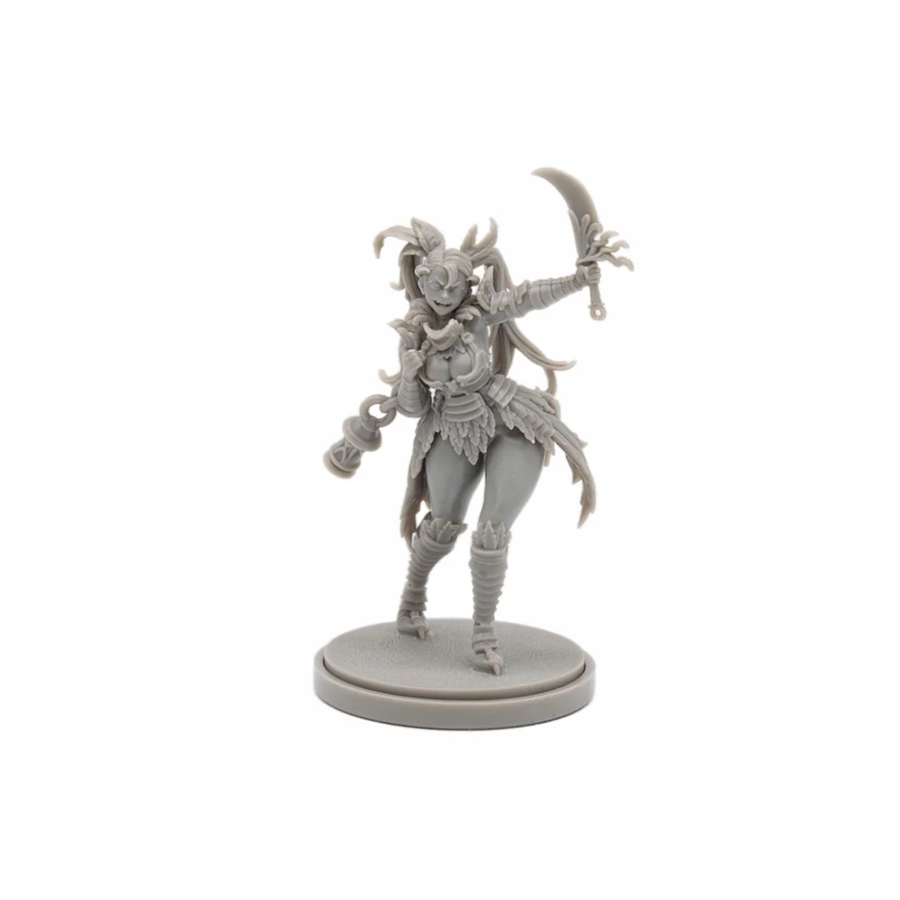 Demonic Undead Warrior, Resin Model Figure Kit, Fantasy Theme, Unassembled and Unpainted