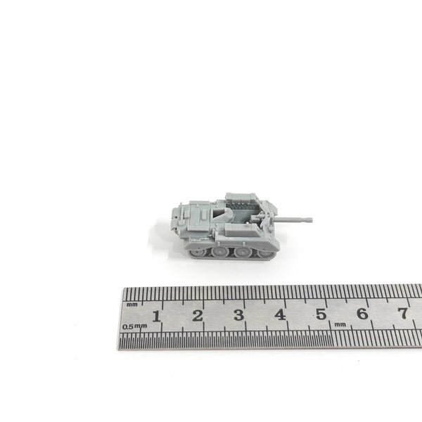 1/144 WWII British Alecto Self-Propelled Anti-Tank Gun, Resin Model Vehicle Kit, Unassembled and Unpainted