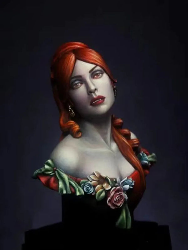 1/12 Female Pin-Up, Resin Model Bust Kit, Unassembled and Unpainted