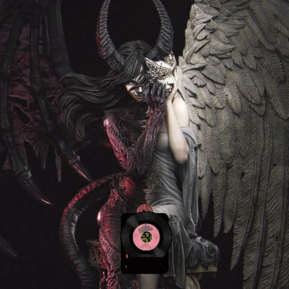 230mm Evil Angel Witch, Resin Model Figure Kit, Fantasy Theme, Unassembled and Unpainted
