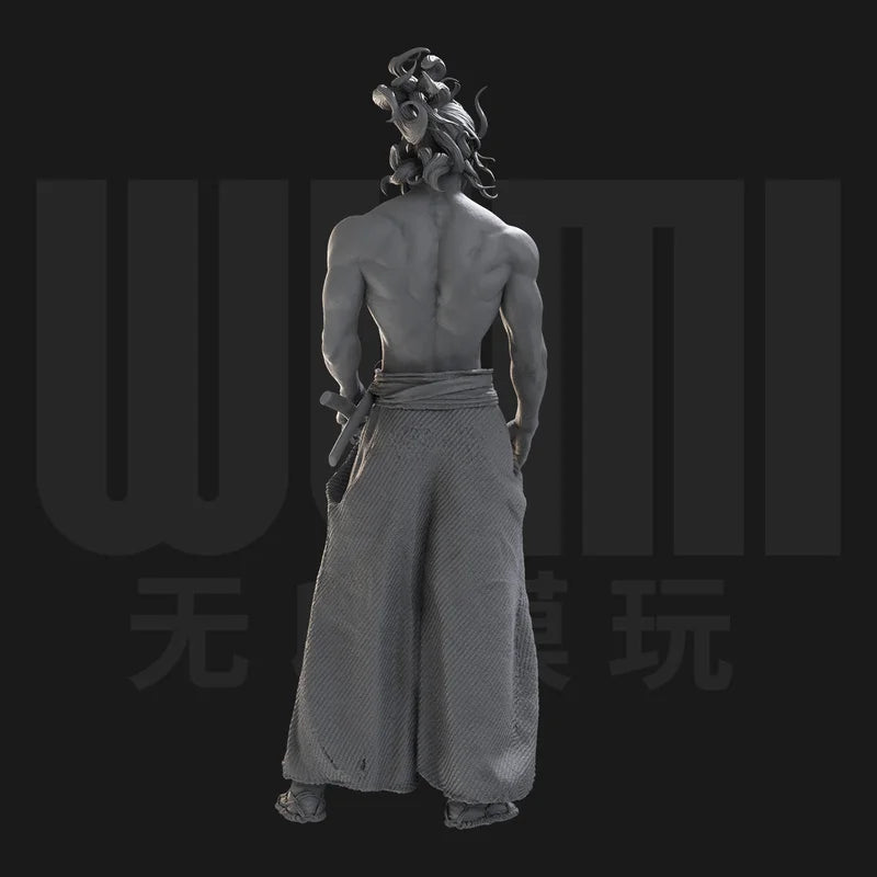 1/24 Medieval Japanese Samurai Warriors, 3 Figures, Resin Model Figure Kit, Unassembled and Unpainted