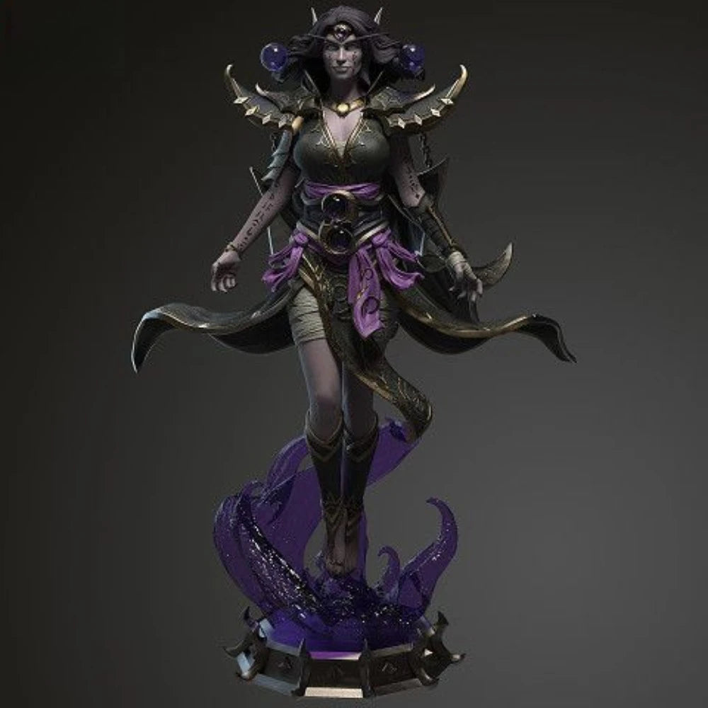 180mm Dark Fantasy Sorceress, Resin Model Figure Kit, Fantasy Theme, Unassembled and Unpainted