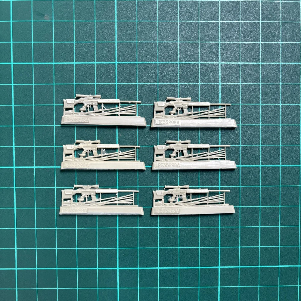 1/35 Cold War HK PSG1 Sniper Rifles, 6 Figures, Resin Model Accessory Kit, Unassembled and Unpainted