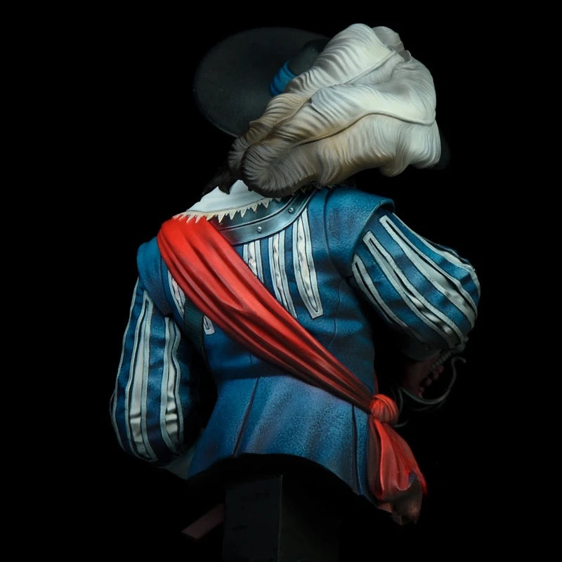 1/12 French Aristocratic Officer, Resin Model Bust Kit, Historical Theme, Unassembled and Unpainted