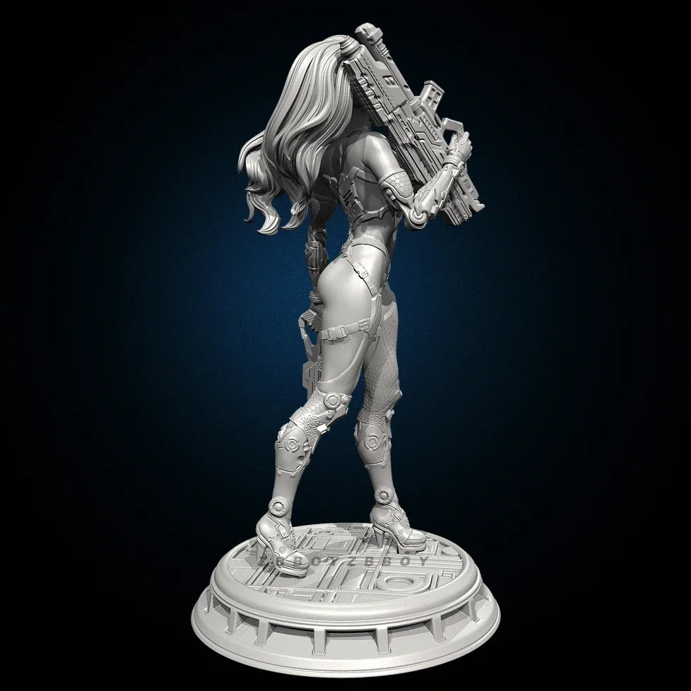 Sci-Fi Female Warrior — 50-75mm Resin Figure