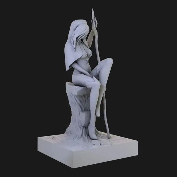 1/24 Fallen Nun, Resin Model Figure Kit, Fantasy Theme, Unassembled and Unpainted