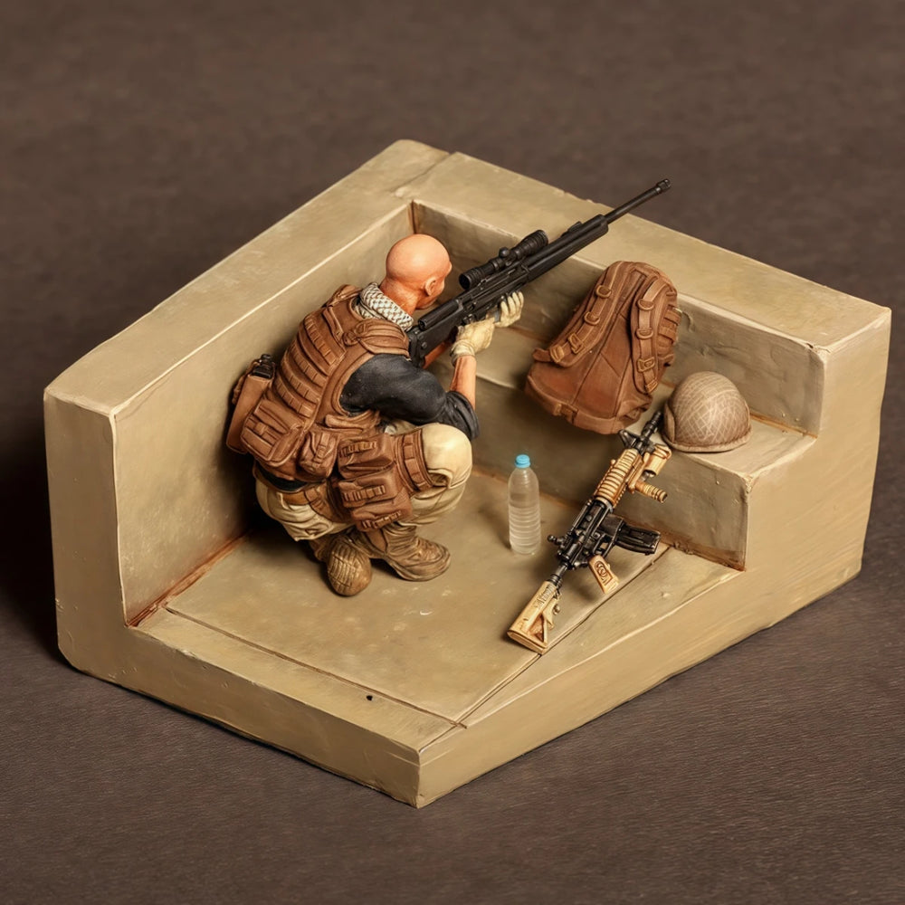 1/35 Modern PMC Sniper, Resin Model Figure Kit, Unassembled and Unpainted